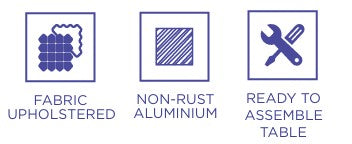 Cole 6-piece outdoor lounge