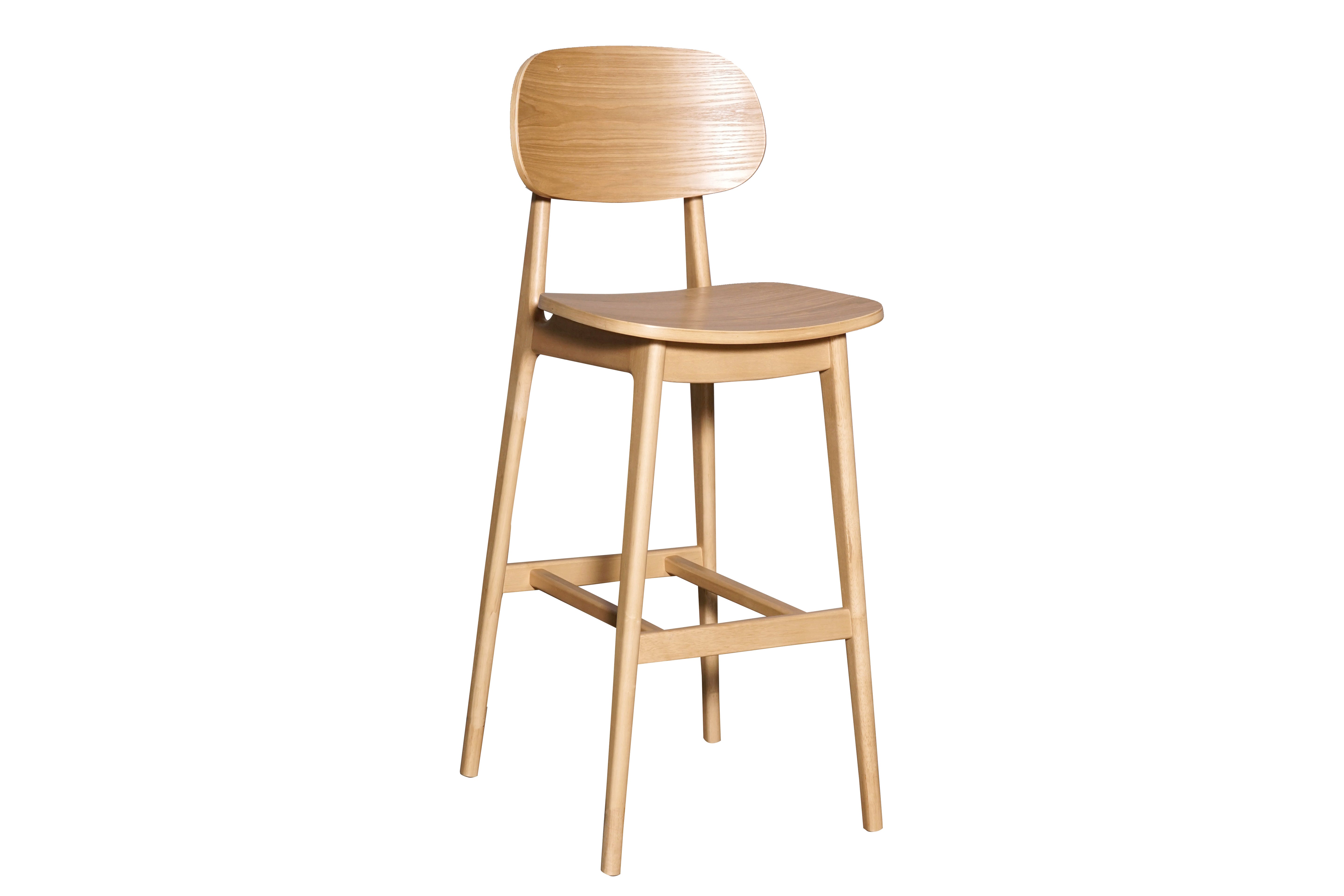 Bernard solid seat barstool