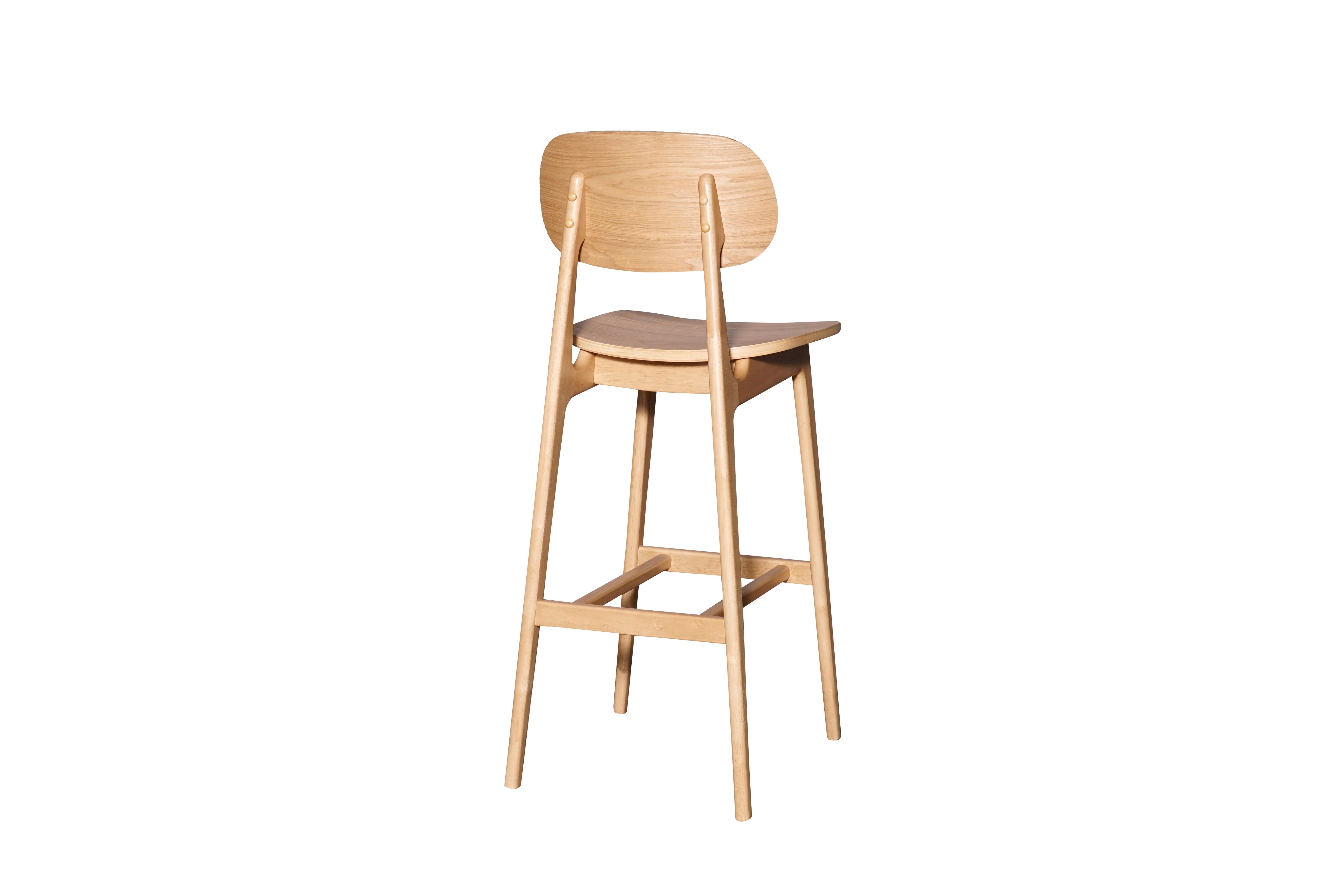 Bernard solid seat barstool