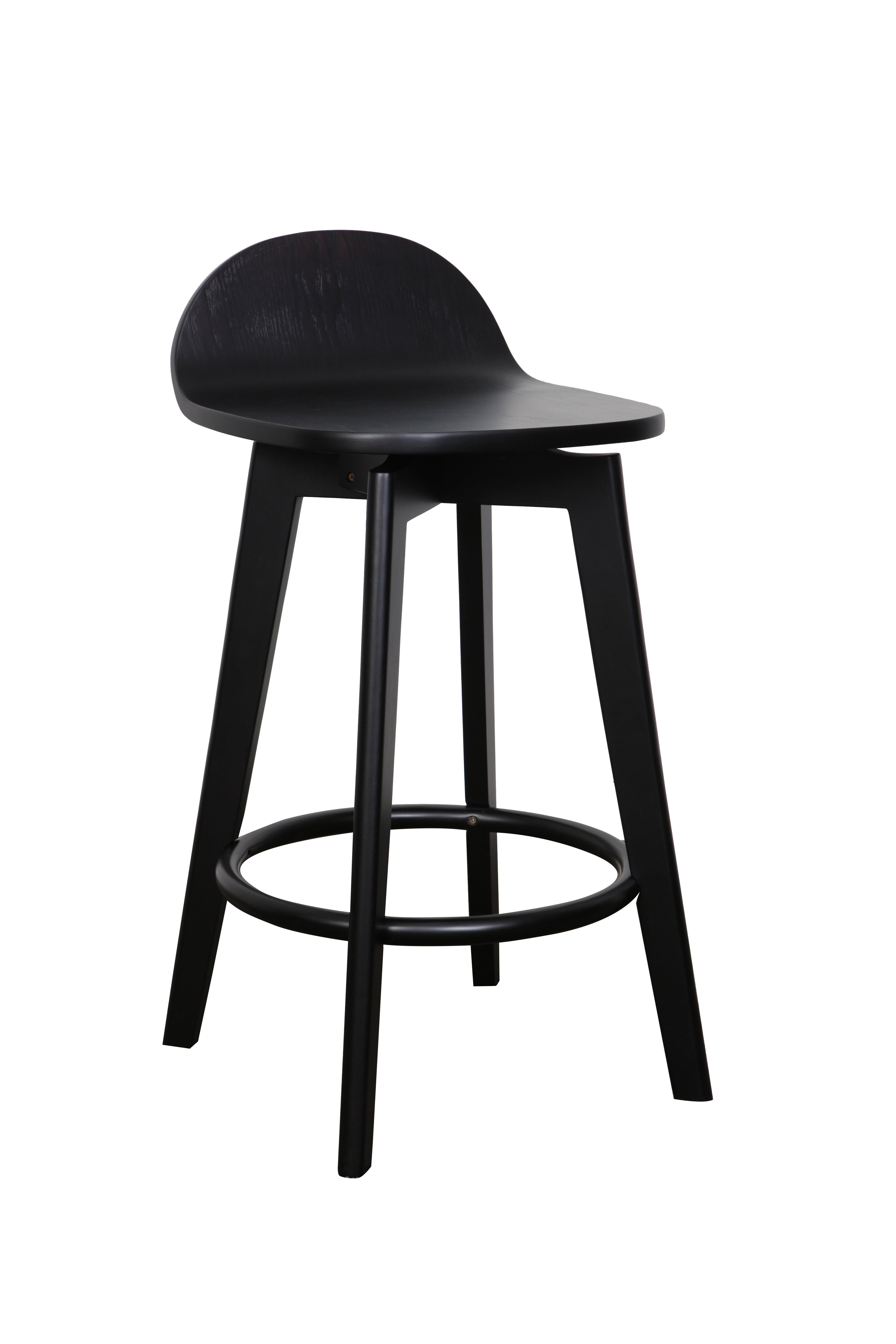 Caulford solid seat barstool