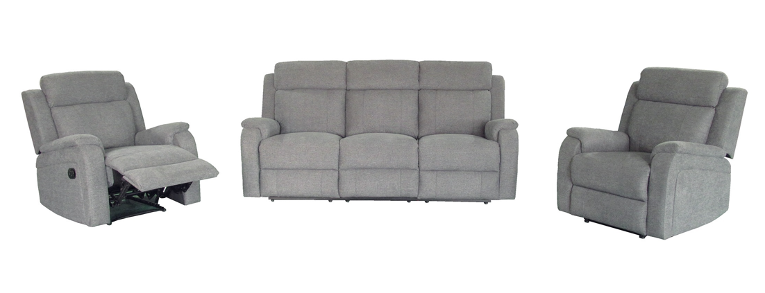 Violet 3RR+R+Recliner Charcoal suite