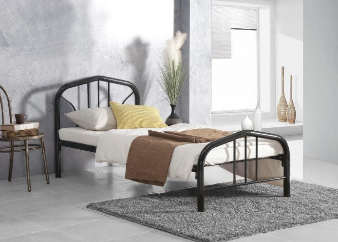 Alice King Single metal bed Black