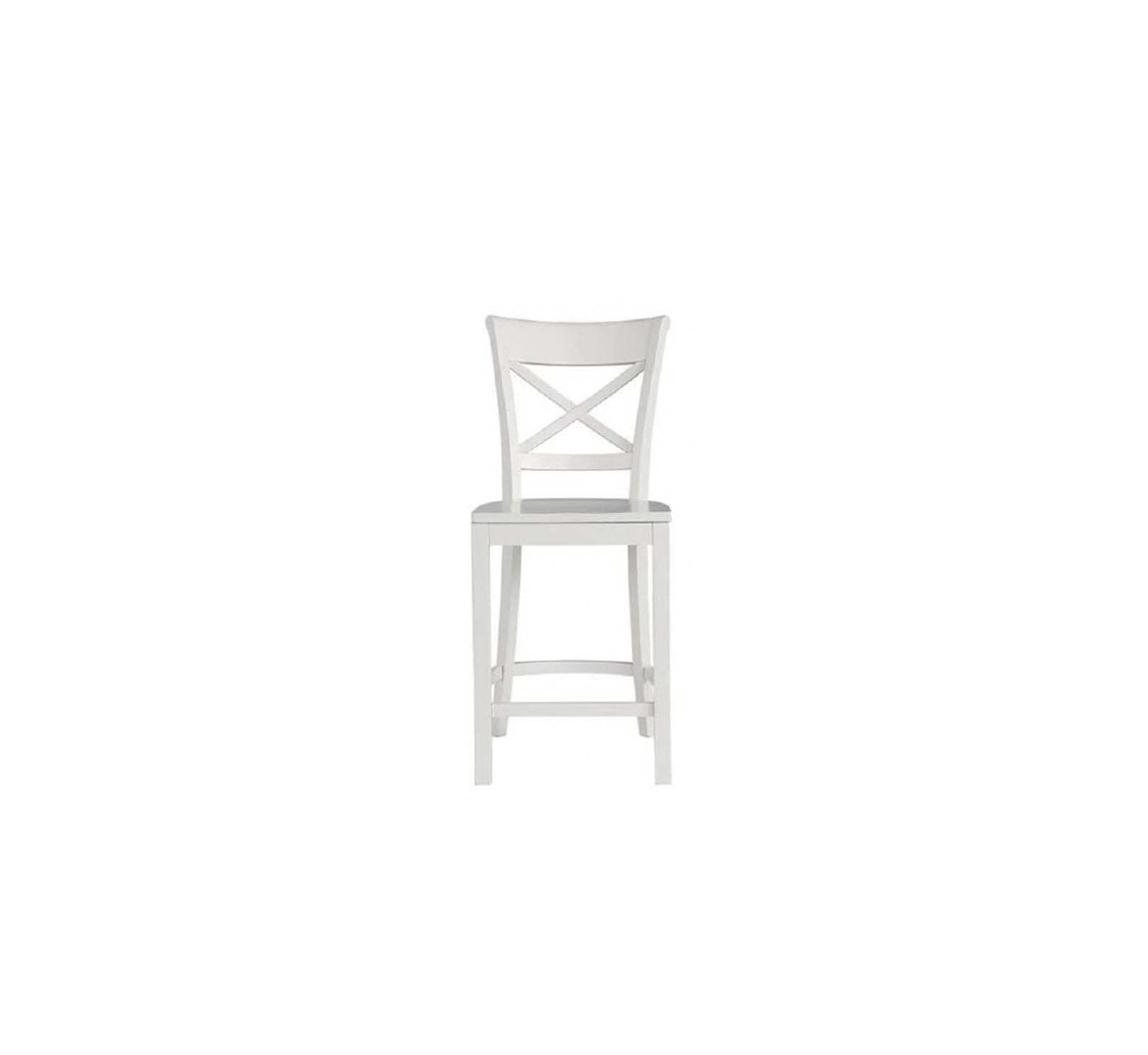 Aurora barstool white brush