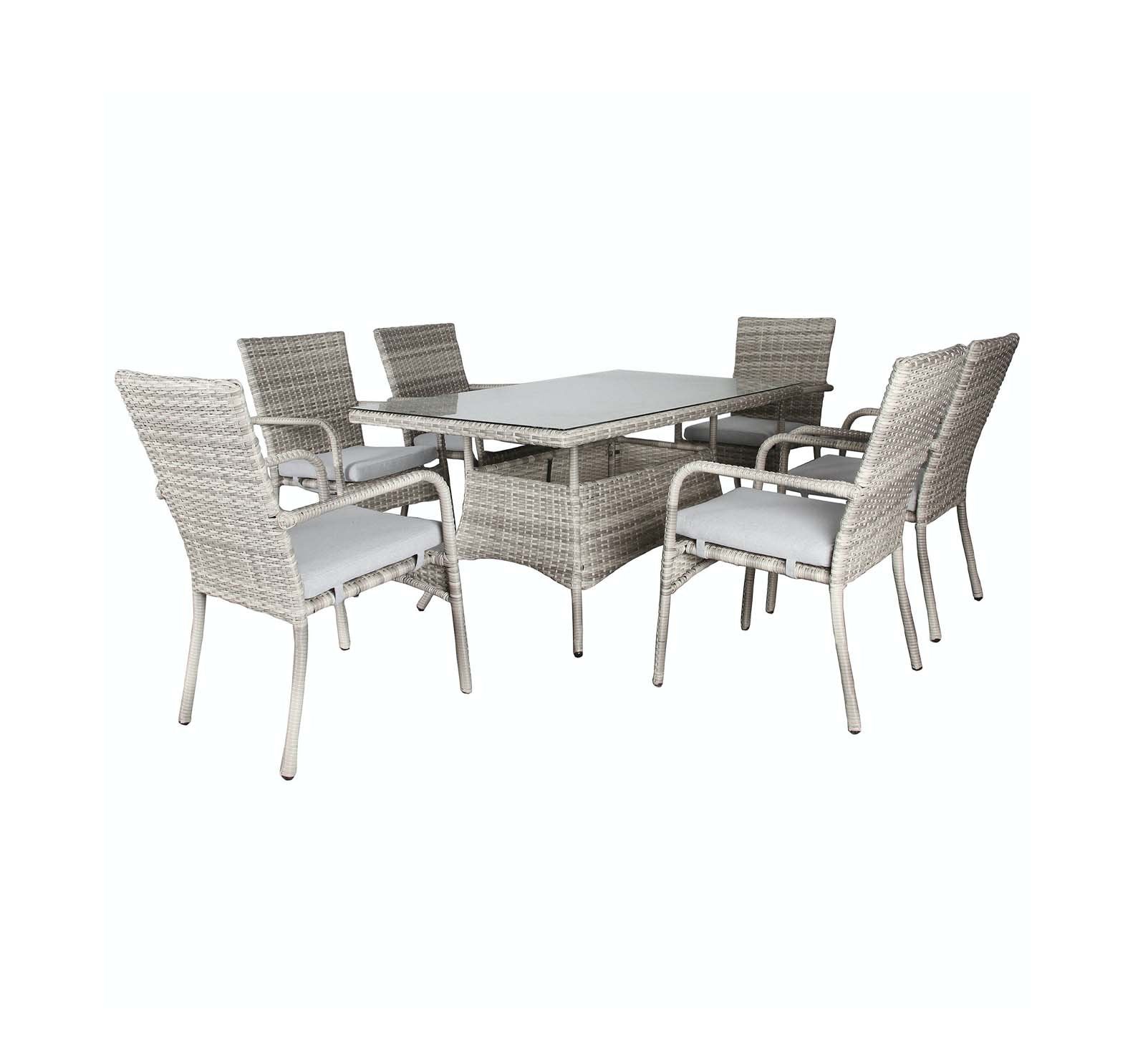 Priscilla 7pce outdoor dining suite