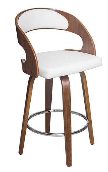 Tiger White Bar Stool