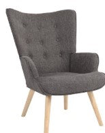 Luna Dark Grey Accent chair