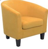 Pablo tub chair Mustard