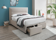 Norah Queen bed Beige