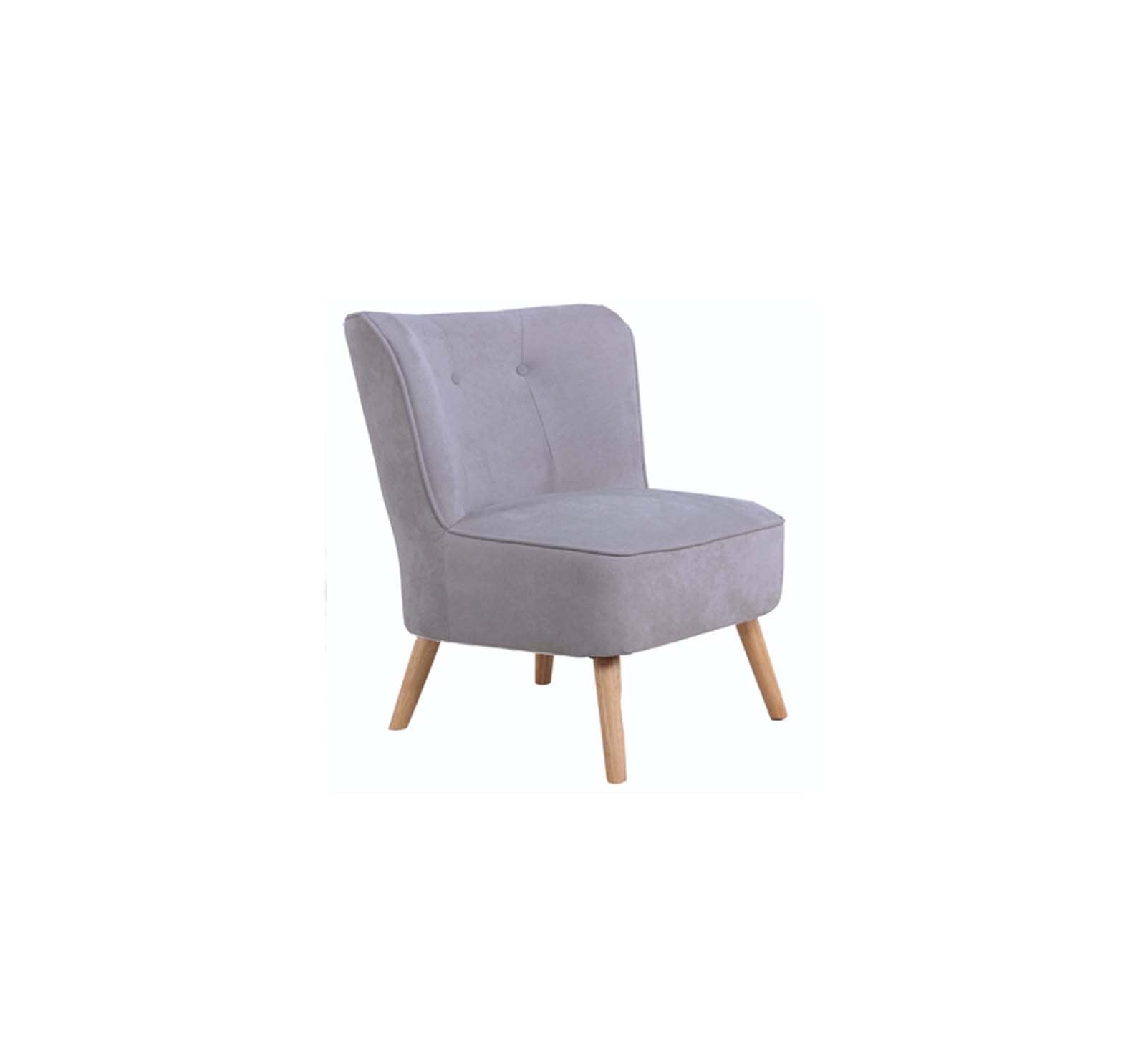 Saba Grey velvet accent chair