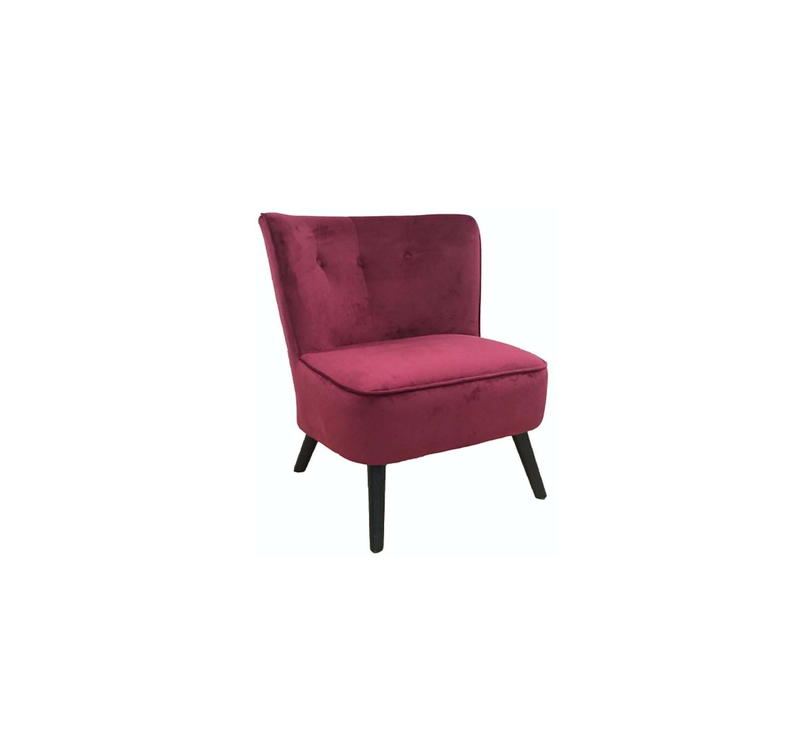 Saba Rose velvet accent chair