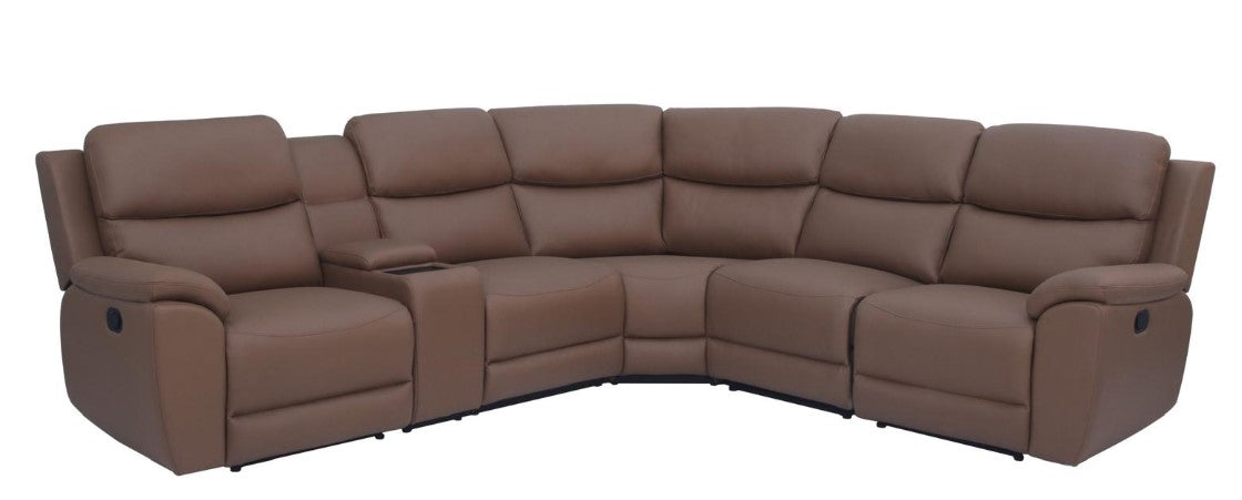 San Monica 6 Piece Corner Manual lounge Tan