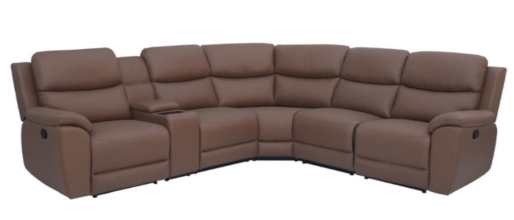 San Monica 6 Piece Corner Manual lounge Tan