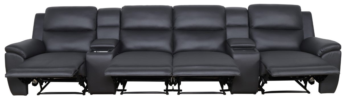 San Monica 6 Piece Home Theatre Onyx Electric lounge