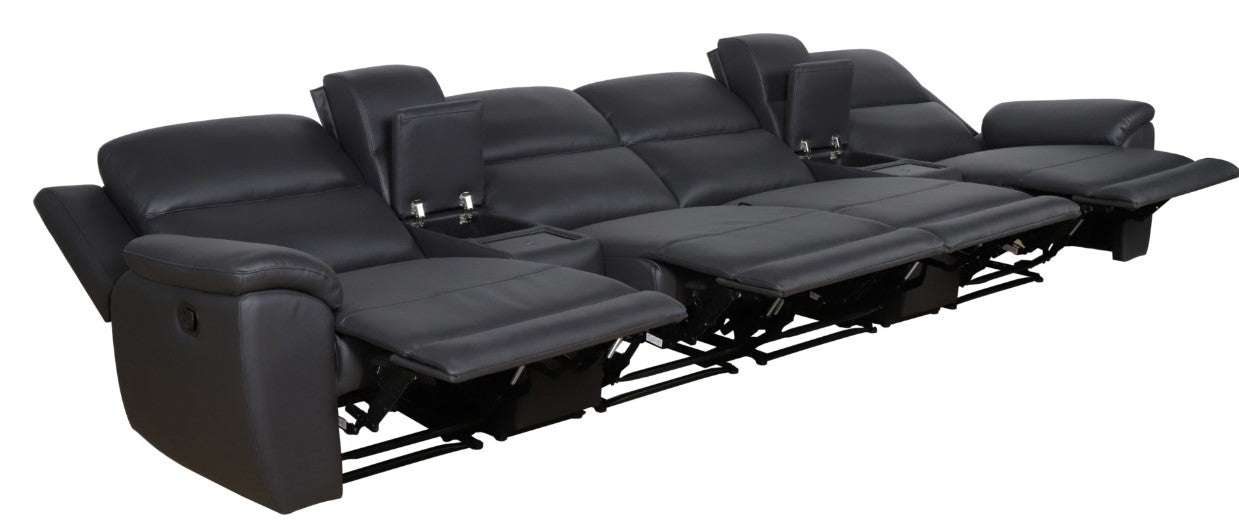 San Monica 6 Piece Home Theatre Onyx Electric lounge