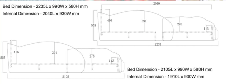 Adjustable racing car bed