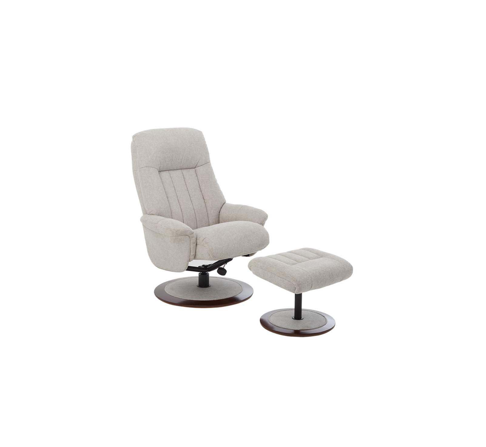 Amsterdam Swivel Chair with Footstool