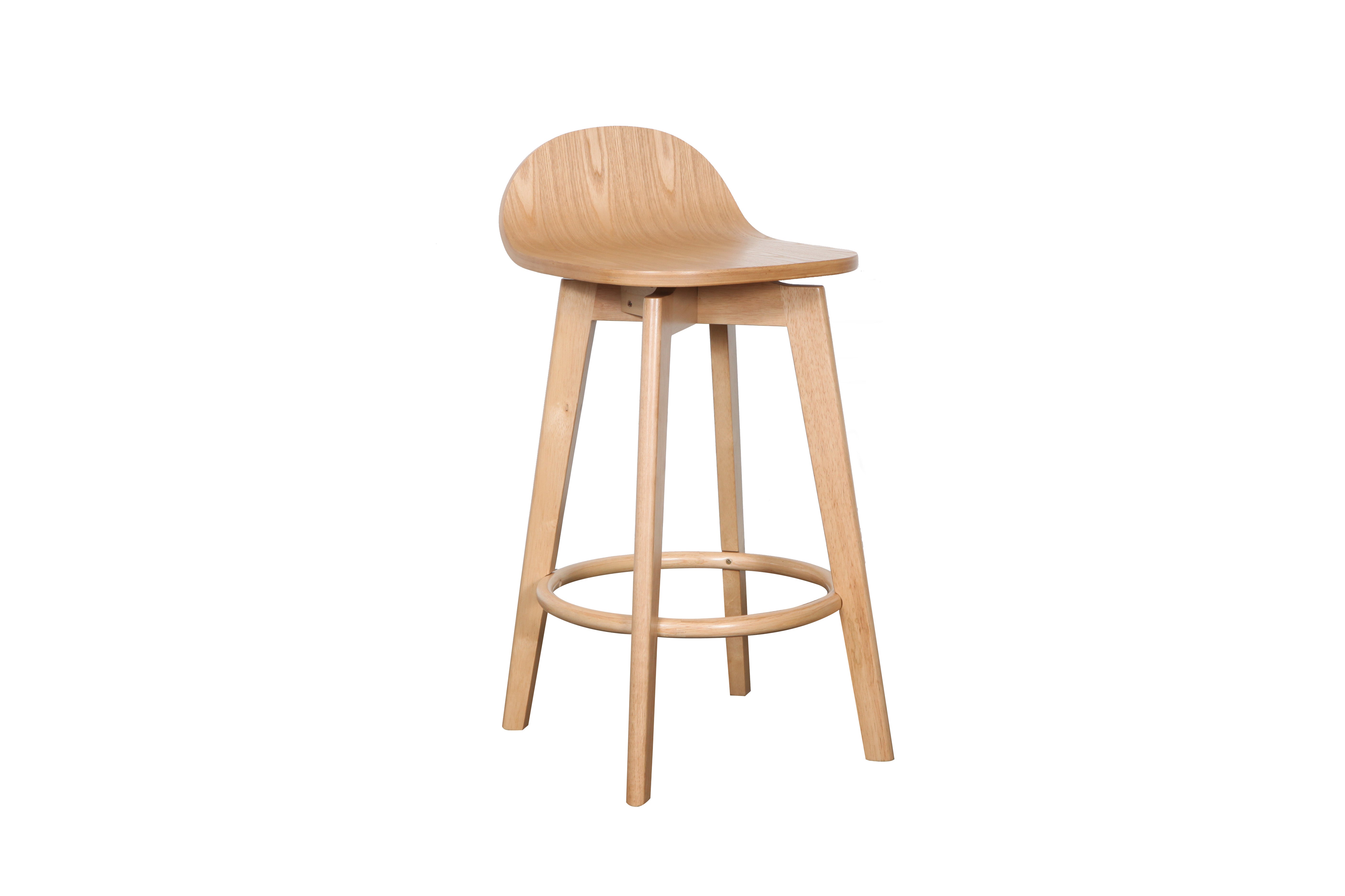 Caulford solid seat barstool