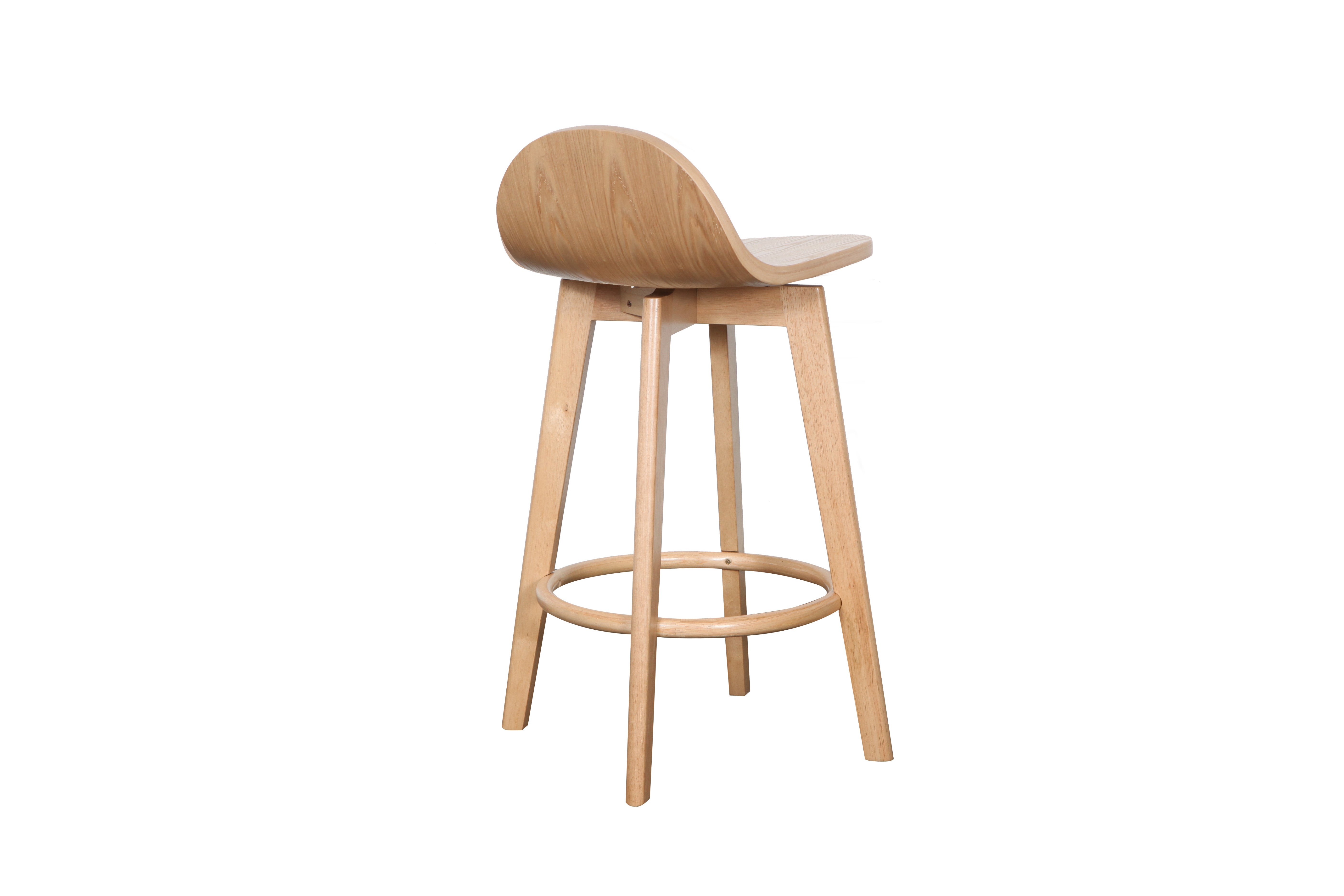 Caulford solid seat barstool