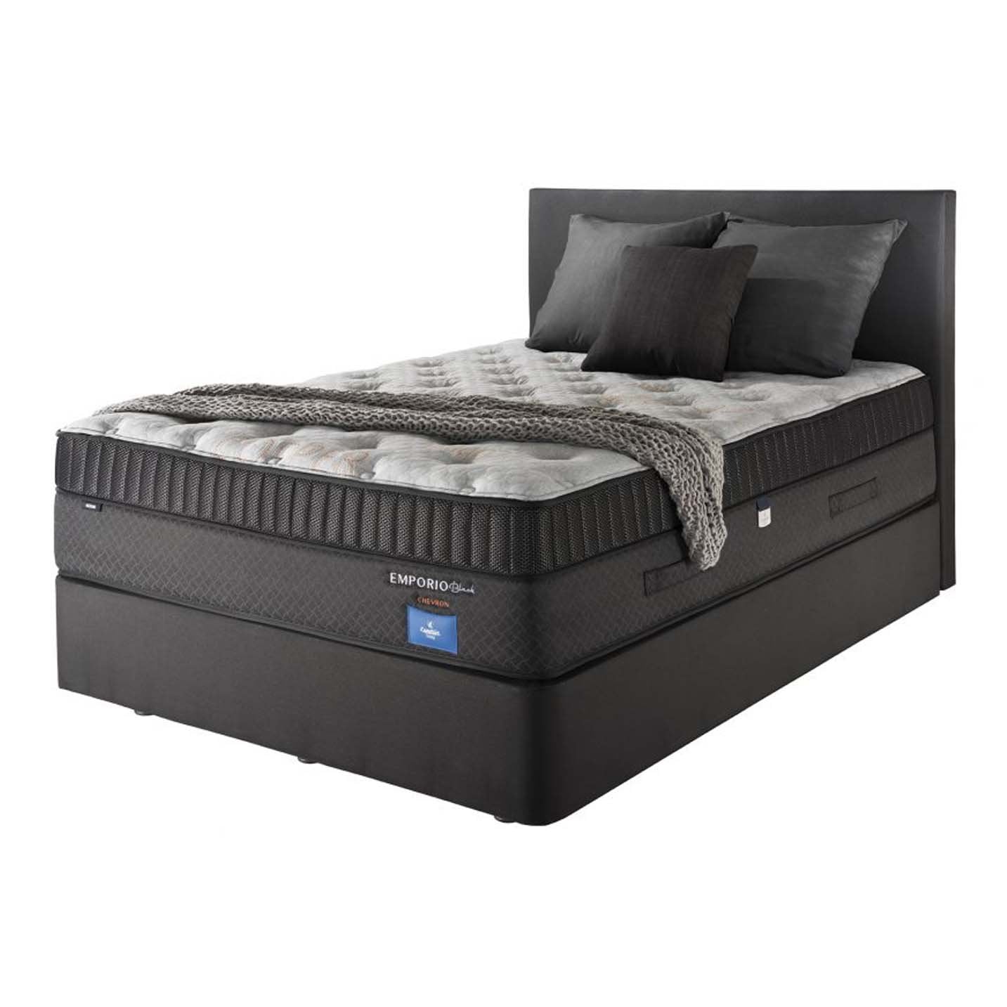 Emporio Black Chevron mattress