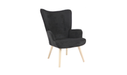 Luna Black Accent chair
