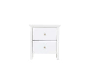 Nicky White 2 Drawer Bedside