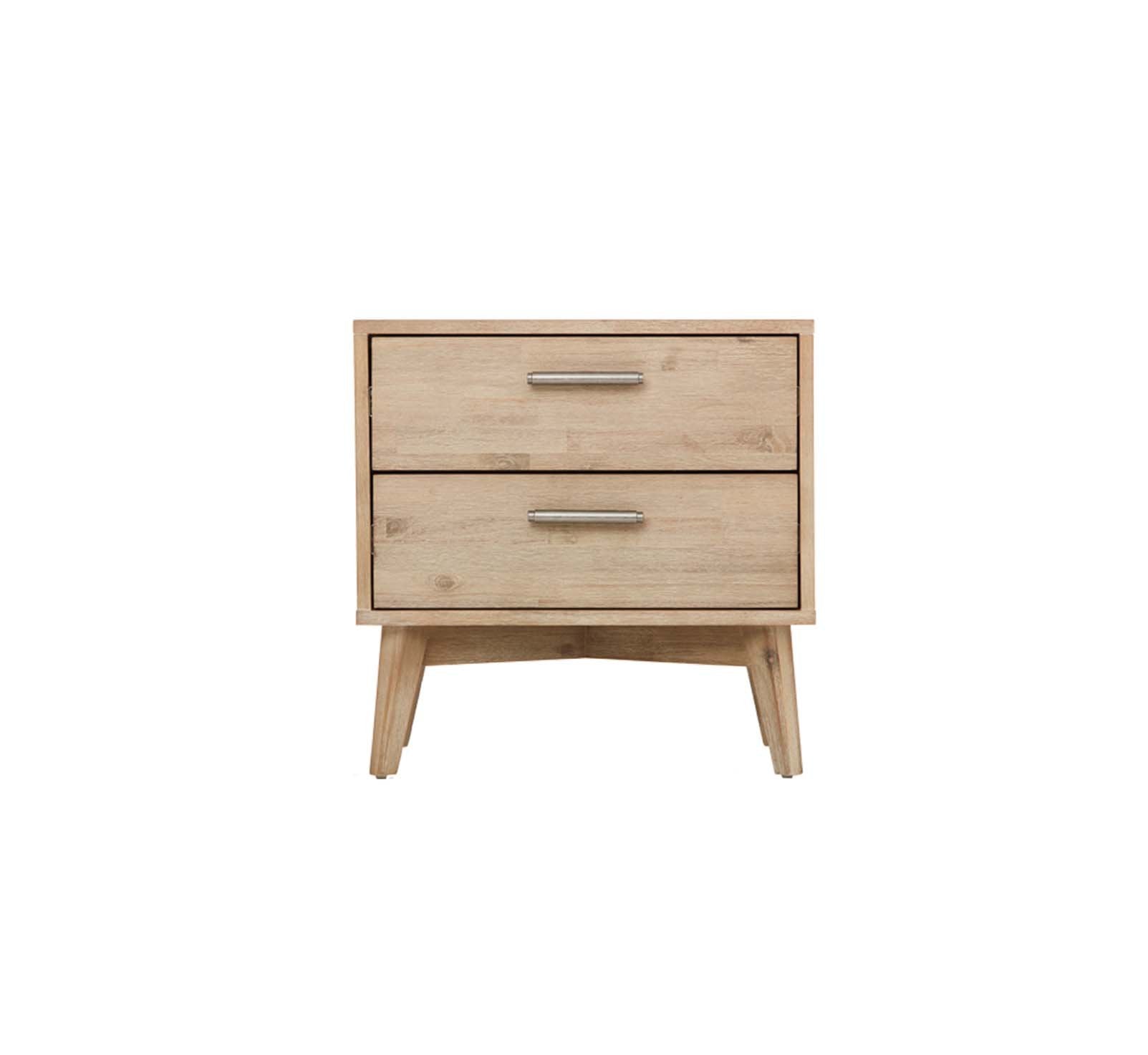 Portland 2 Drawer Bedside