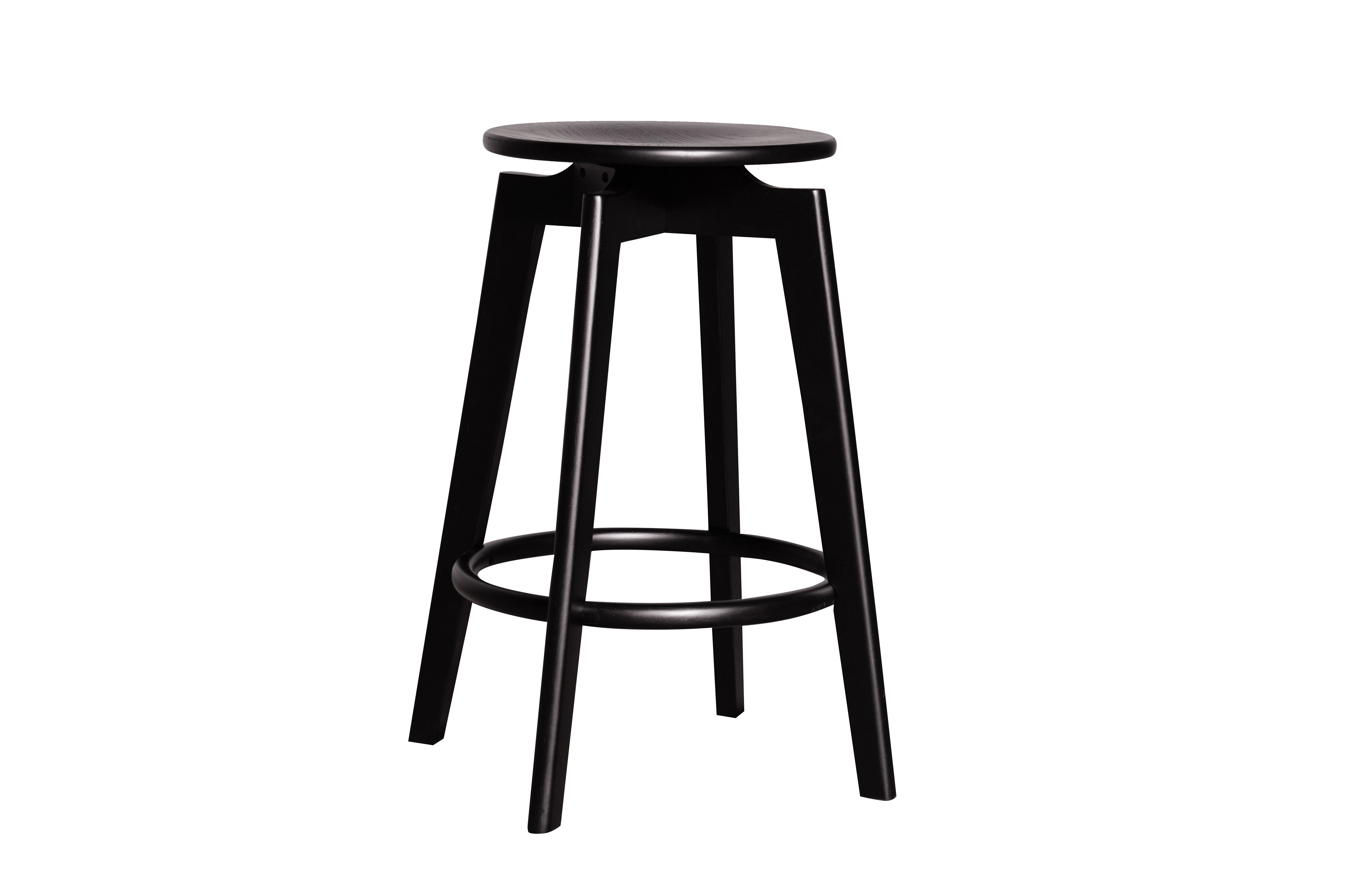 Sandy solid seat barstool