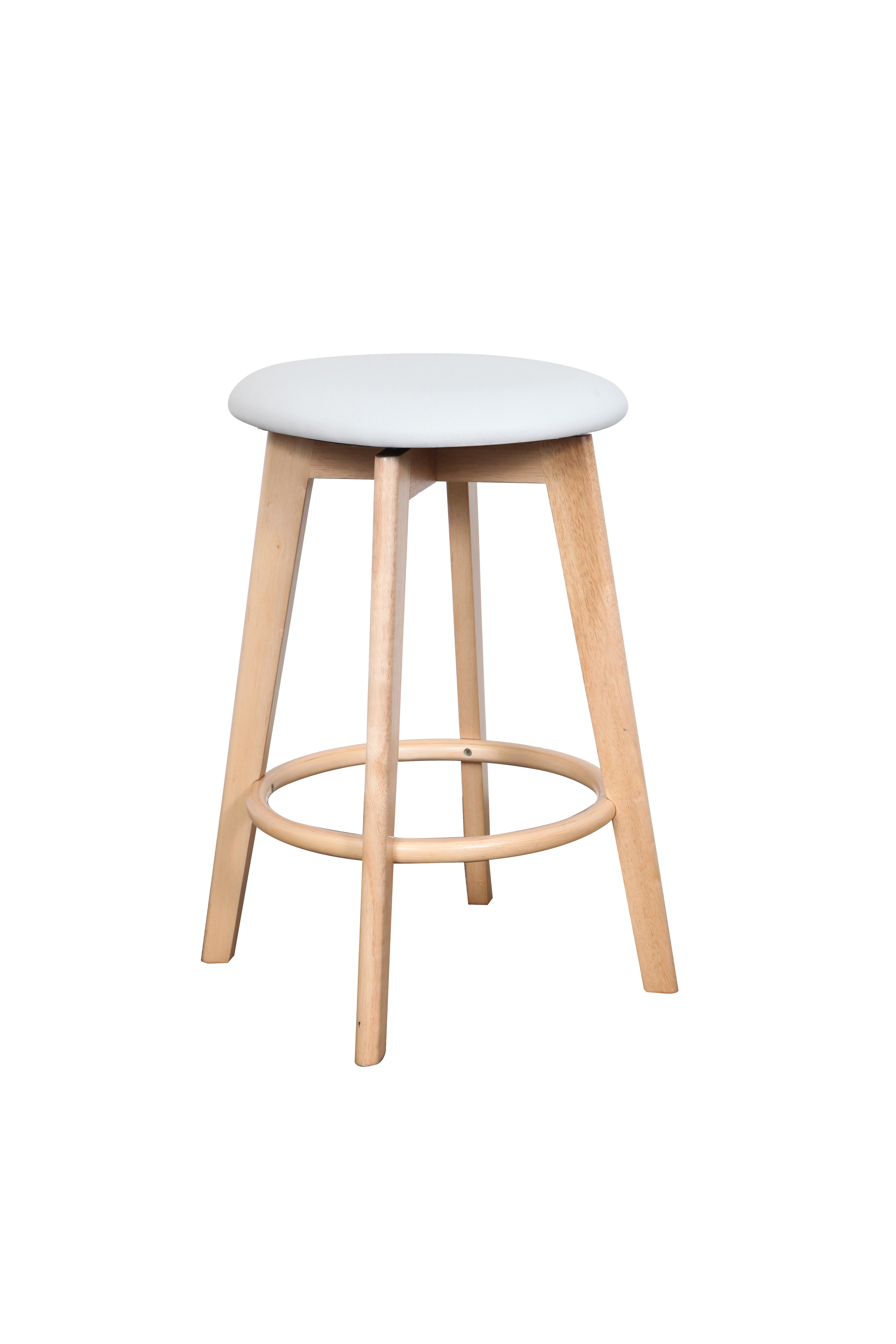 Sandy solid seat barstool