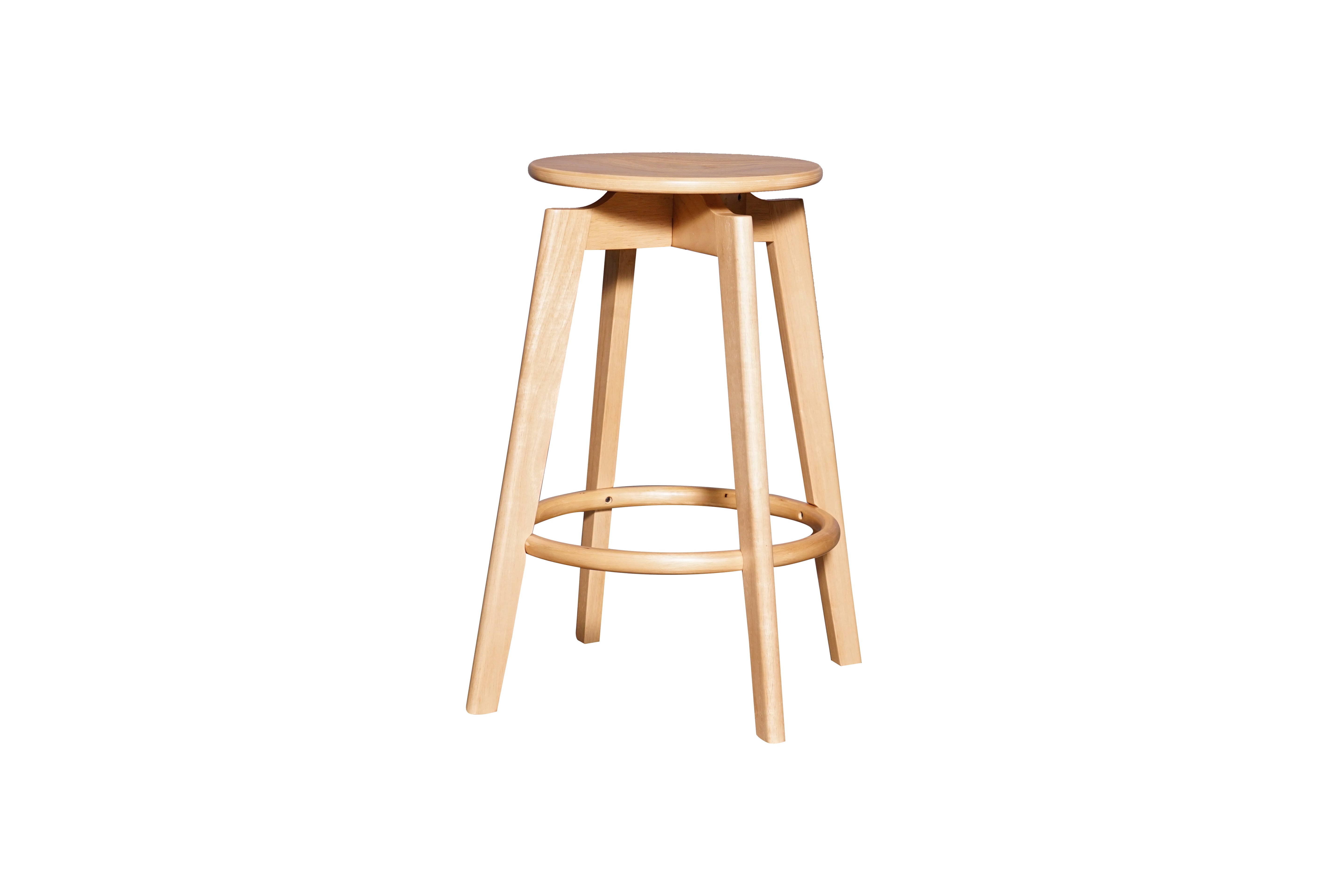 Sandy solid seat barstool