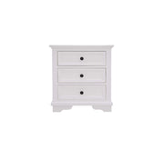 Vienna 3 Drawer Bedside