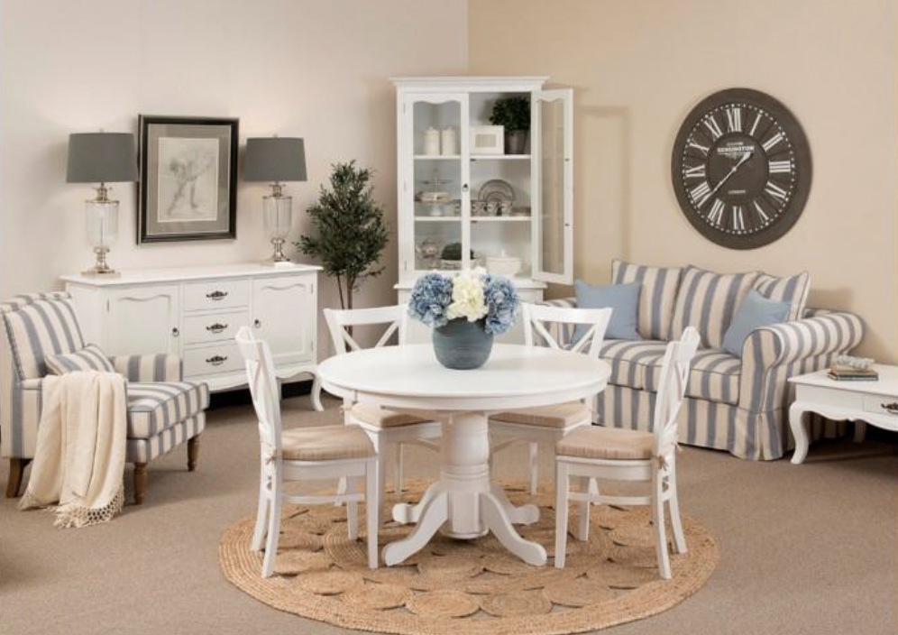 Avalon round extension dining table