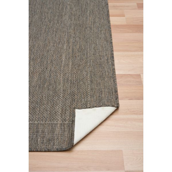 Chinos taupe linen Rug
