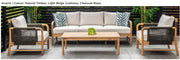 Ellis 4 Piece Acacia outdoor lounge