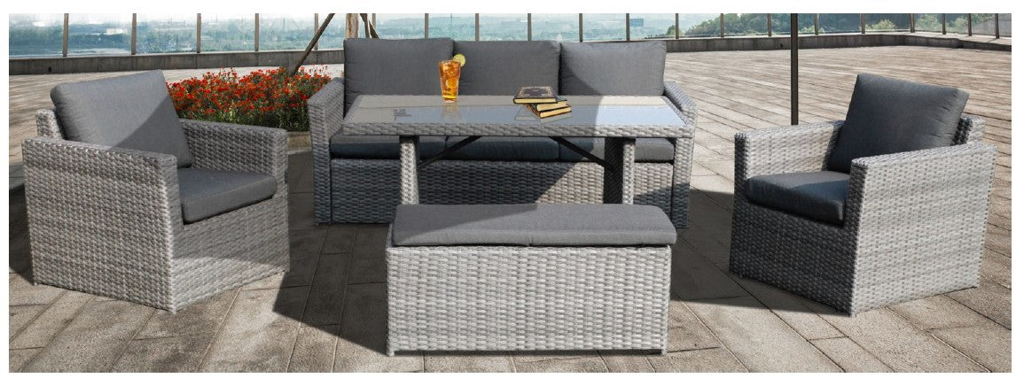 Menzel 5 Piece Mid Height Lounge Dining