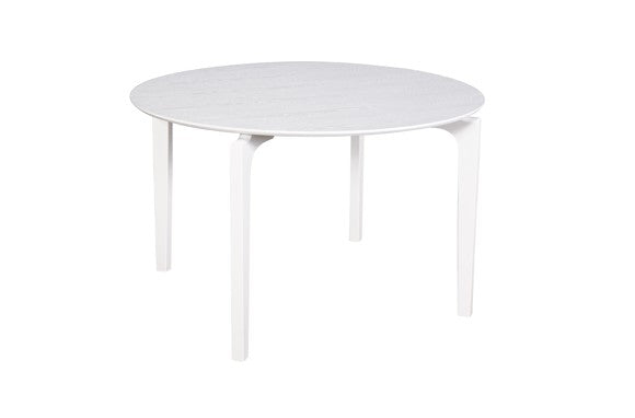 Nordic round white table