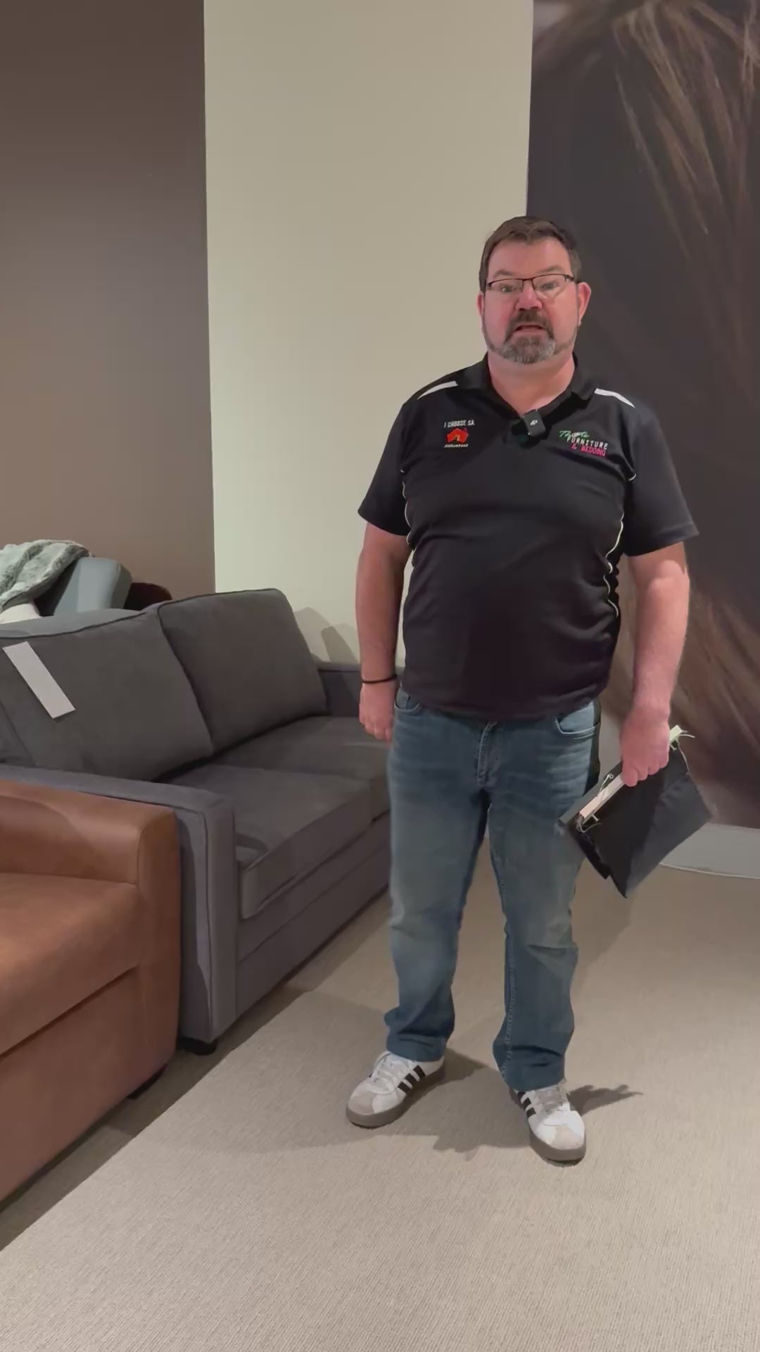 Load video: Fenton 2-5 Seater Sofa bed