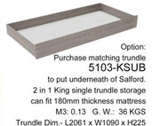 Salisbury King Single trundle storage