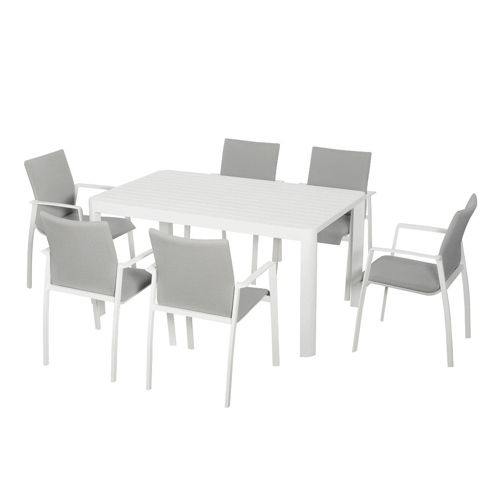 Baska Square Extension Dining Table (7-piece)