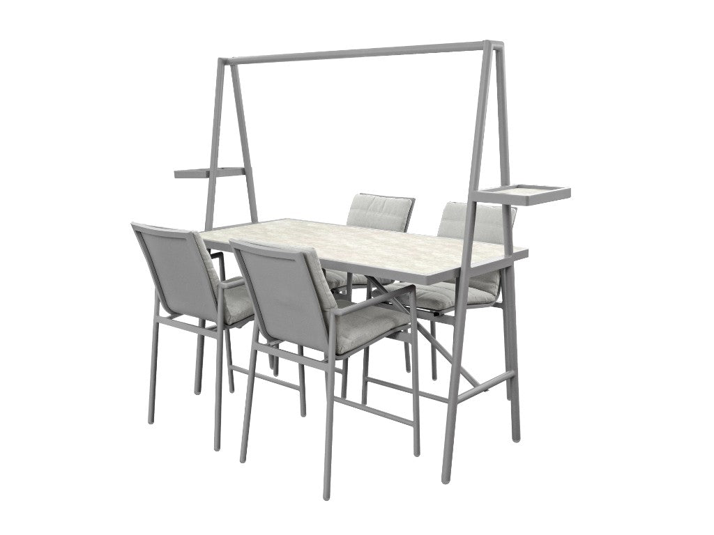 Christy outdoor bar setting